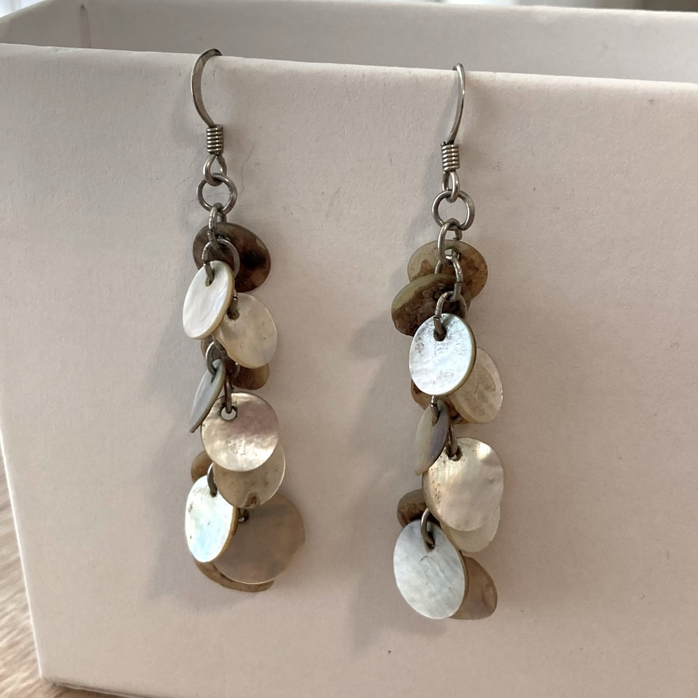 Anthropologie Mother of Pearl Drop Earrings